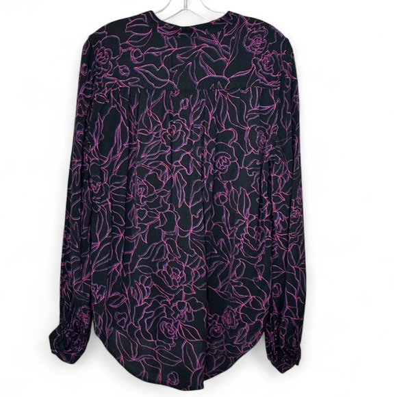 EQUIPMENT Cornelia Floral Long Sleeve Button Down Blouse Top - Picture 7 of 8